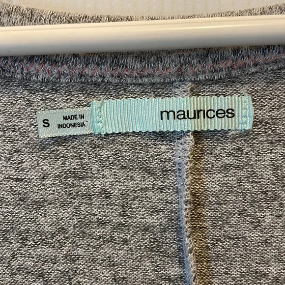 NWOT Maurice’s tunic top gray |Small 3/4” sleeve - Picture 2 of 7